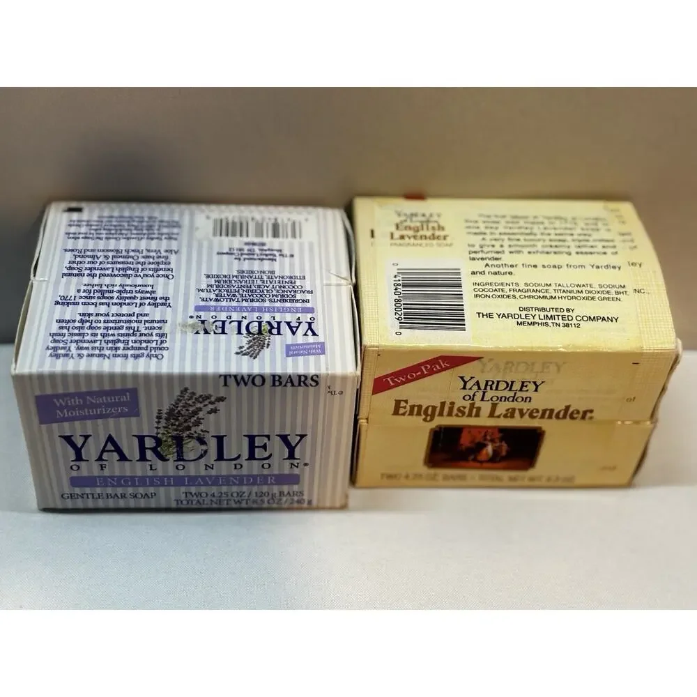SET OF 4 Yardley London English Lavender Bar Soap 4.25 oz each